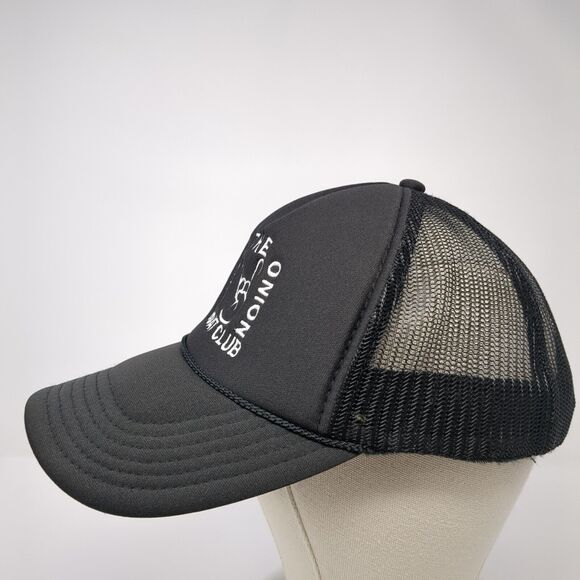 Give'r The Onion Boat Club Snapback Trucker Hat Black OS Adjustable Mesh Otto - Picture 3 of 8